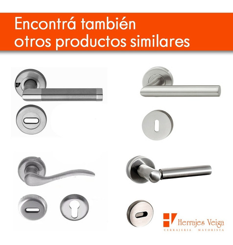 Manija Arezzo Simple Negro Mate Currao Puerta T/ Tropea