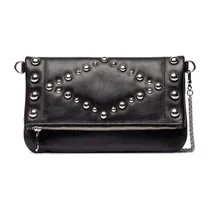 Comprar Prune Cartera Bandolera Sobre Royal Cuero Vaca Tachas