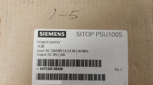 Fuente Alimentación, Siemens, Modelo: 6ep1334-2ba20