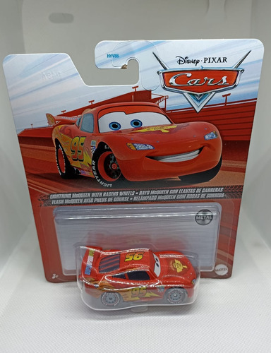 Cars Mattel Rayo Mcqueen Con Llantas De Carrera- Metal