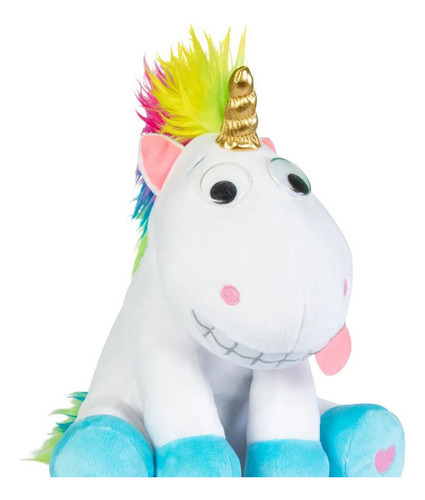 Peluche De Unicornio Puffy Se Rie A Carcajadas Suave Colores