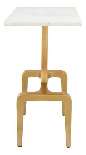 Mesa Lateral Clement Oro/blanco Këssa Cdmx