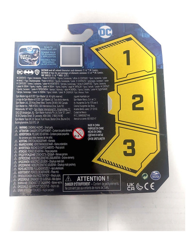 Batman Bat Tech Spin Master Dc 3 Accesorios 10cm (Usado)