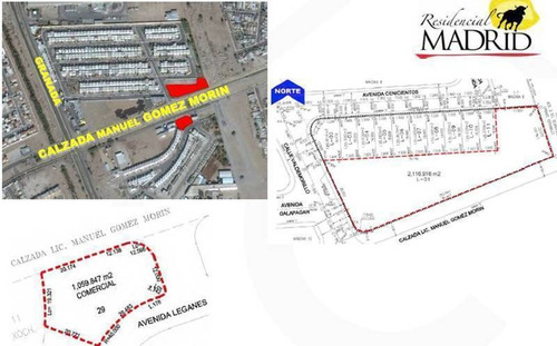 Imagen 1 de 2 de Terreno Comercial De 1,059.85 M2 Sobre Calz.gómez Morín, Cer