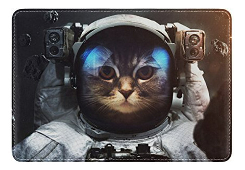 Funda De Pasaporte Espacial De Gato Astronauta.