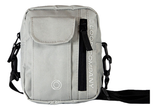 Mini Messenger Neceser Mino Bolso Bandolera Unisex Goat Loop Color Gris Diseño De La Tela Lisa