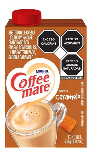 Sustituto De Crema Líquido Coffee Mate Sabor Caramelo 530 Gr