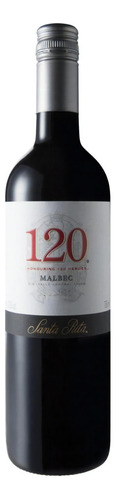 Vinho Chileno Tinto 120 Santa Rita Malbec Garrafa 750ml