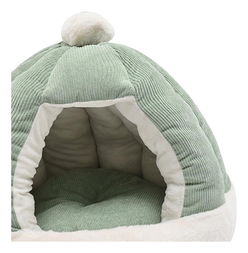 Cama Para Gatos Para Gatos De Diámetro 35 Cm Verde
