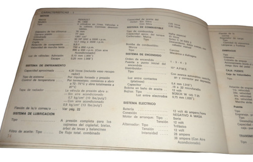 Renault 12 Ts 4/1977 Manual Del Dueño (Usado)