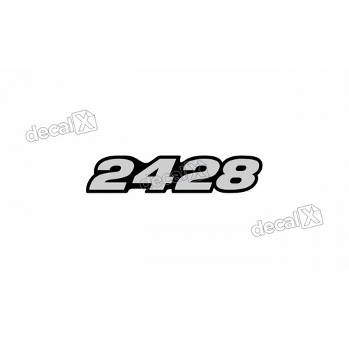 Adesivo Emblema Resinado Caminhão Mercedes 2428 Cm87
