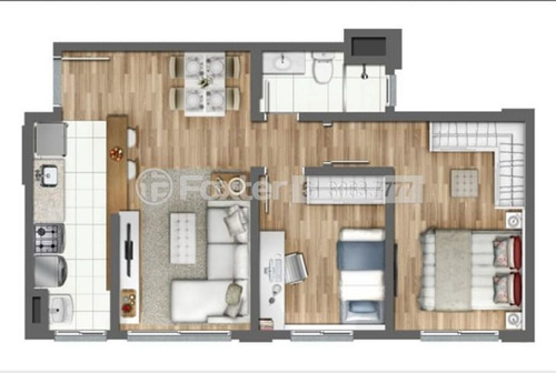 Imagem 22 de 30 de Apartamento, 2 Dormitórios, 50.8 M², Humaitá - 119049