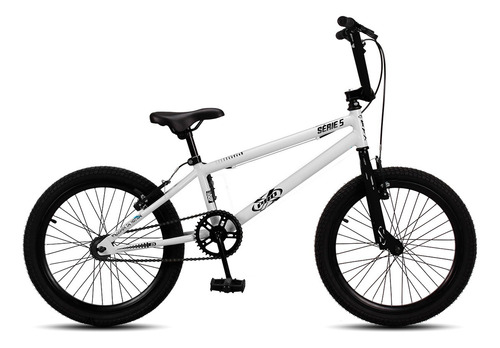 Bicicleta Pro X Bmx Serie 5 Freio V-brake Aro 20 Cor BCO/PTO