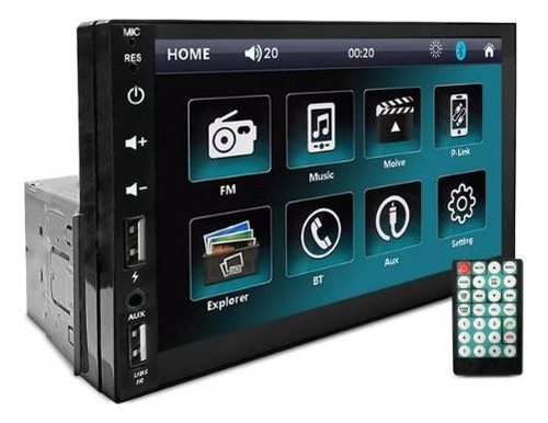 Reprodutor De Vídeo 7 Pol. 1 Din - Jr8 Jt30mp57510
