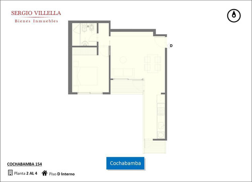 Imagen 2 de 5 de Cochabamba 154 - Departamento De Un Dormitorio En Venta - Rosario