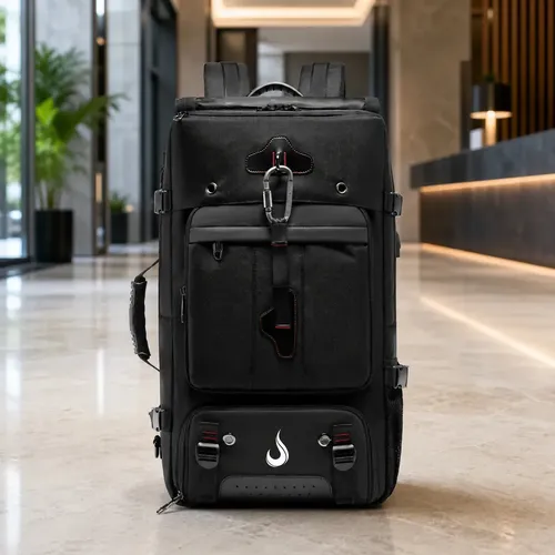 Mochila Gamer Rise Mode Trip 03 Notebook 17 Rm-bp-t-03-b Preto Liso