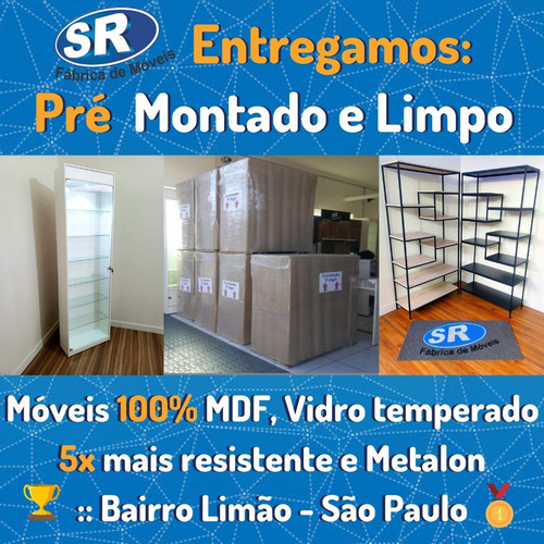 Imagem 7 de 7 de Balcão L Vitrine Recepção Celulares Atendimento