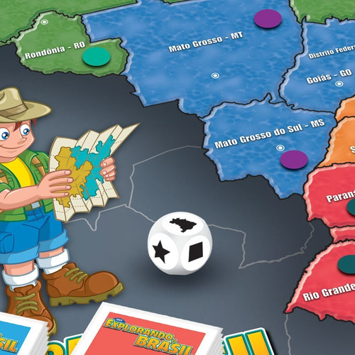 Jogo Explorando O Brasil Completo Grow