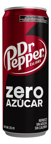 11 Pack Refresco Cereza Zero Azucar Dr Pepper 355 Ml