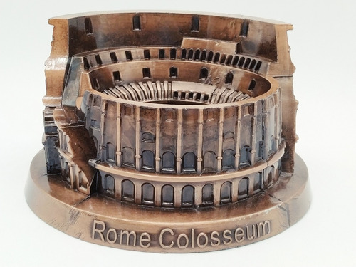  Miniatura Coliseu De Roma Metal Enfeite Luxo