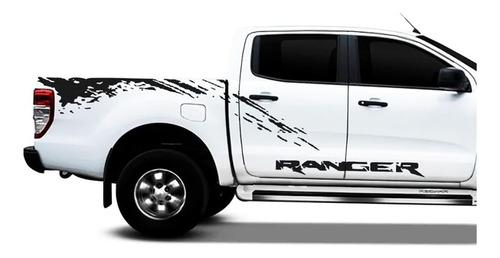 Vinilo Calco Camioneta Lateral Ranger Ploteo Tuning Barro 