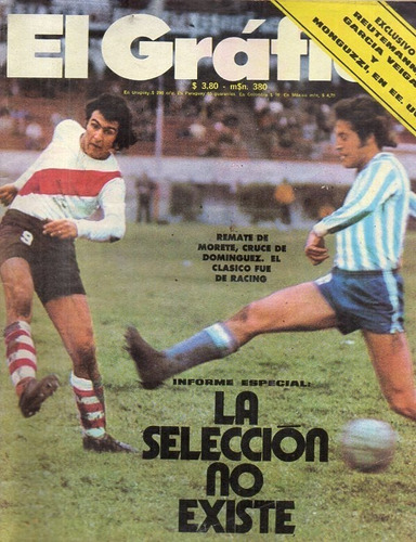 Revist El Grafico 2807 Racing 2 River 1 - 31 Julio 1973