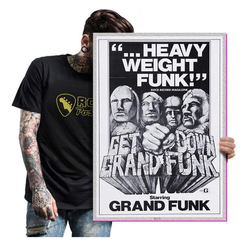 Presente Poster De Rock Grand Funk Tam A2 60x42cm 16