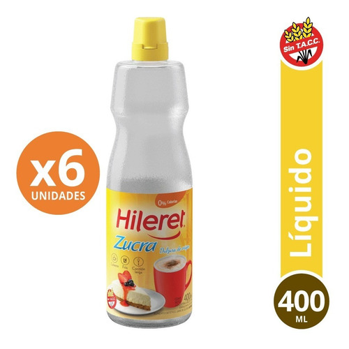 Endulzante Hileret Zucra 400 Ml. Pack X 6