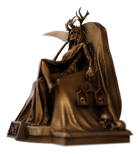 Estátua Imagem Hela - Hel Deusa Do Reino Dos Mortos Cor Cor Cobre Antigo