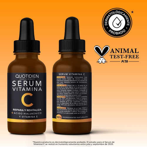 Imagen 2 de 7 de 1 Serum Vitamina C + 1 Mascarilla Detox - Cuidado Facial