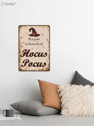 Cartel De Hierro Con Texto En Inglés It's Just A Bunch Of H