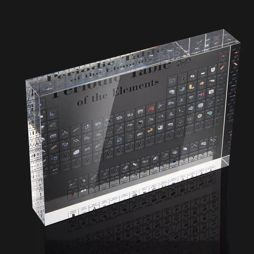 Tabla Periódica Con Elementos De Visualización Acrílicos.