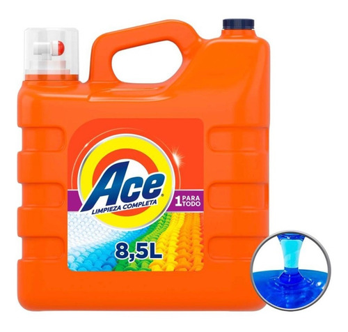 Detergente Líquido Ace Maxi Limpieza Concentrado 8.5 Litros
