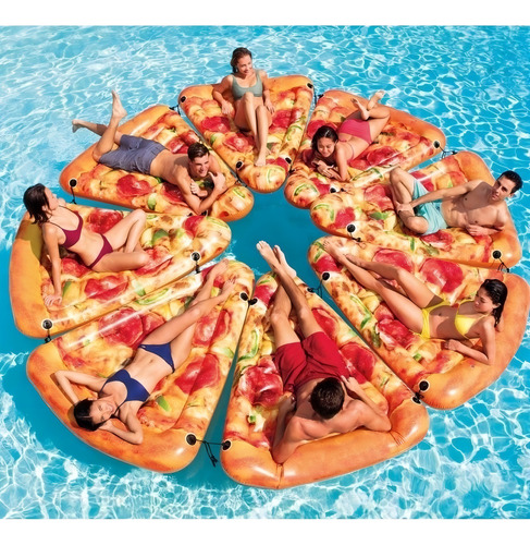 Colchoneta Inflable Porción De Pizza 175x145cm Intex 58752