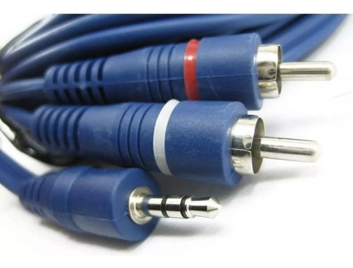 Cable 2 Rca A 1 Mini Plug 3.5mm C-14 Lujo Musicapilar