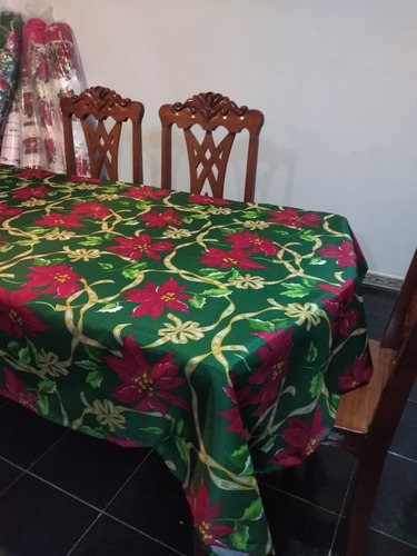 2.50 Y 3 Mts. Manteles Navideños Fabricados En Tela