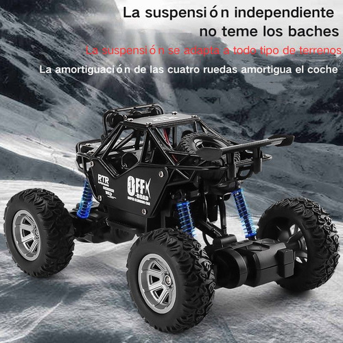 Todo Terreno Rc Control Remoto Recargable Carro Con 3 Luces