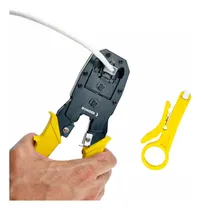 Comprar Alicate De Crimpar Rj45 Cabo De Rede Com Decapador Cortador