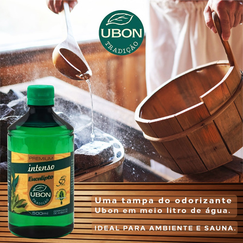 Kit 2 Odorizante De Ambiente Eucalipto Ubon Tradição 500ml