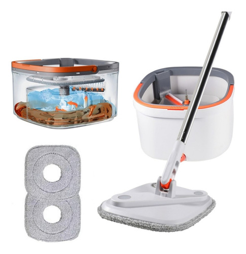 Mopa Separa Agua Limpia Sucia Automatico Super Mop 360