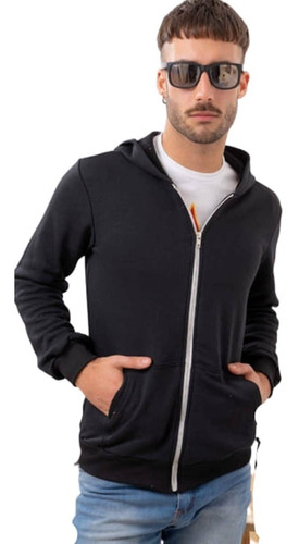 Campera  Rustico , Capucha Y Bolsillos Hombre T10 A 14 Espec