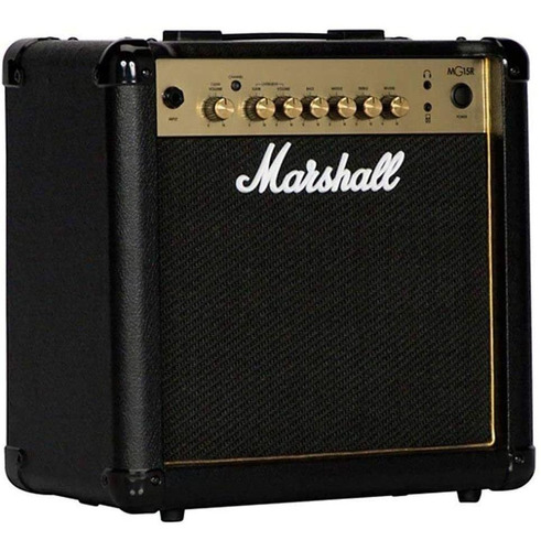 Amplificador de guitarra Marshall MG-15r Combo, color negro, 110 V