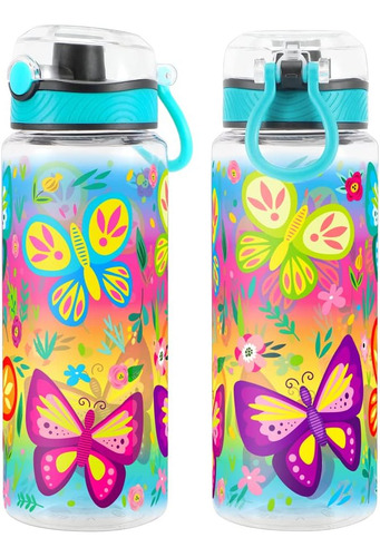 Botella De Agua Homtune Tapa Chug Antifugas Con Asa