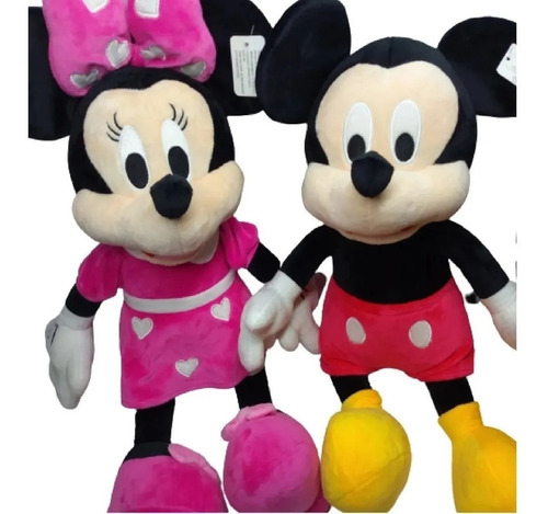 Pareja Mickey Mouse Y Minnie Peluche 50cm Set X2 