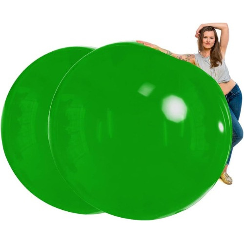 Pack Globos Gigantes Color Verde 72 Pulgadas (2pzas)