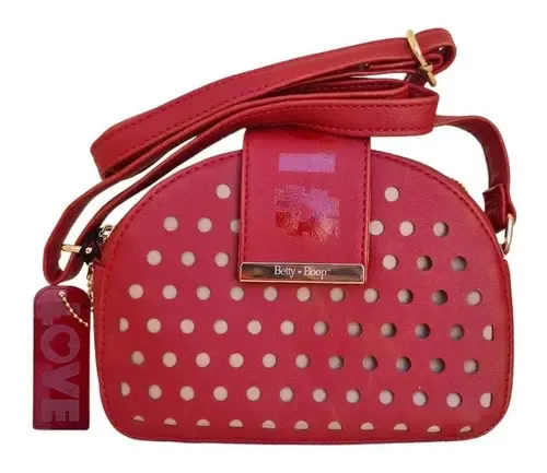 小物 betty Bolsa Maletinha Transversal Betty Boop Com Chaveiro Bp22001 Cor