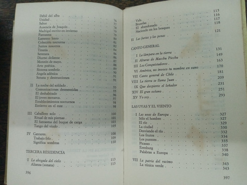 Imagen 4 de 6 de Seleccion De Poemas * 1925 / 1952 * Pablo Neruda * Circulo *