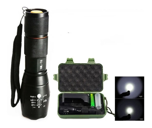 Linterna Militar T6 Zoom Ultrafire 15000lm Estuche La+potent