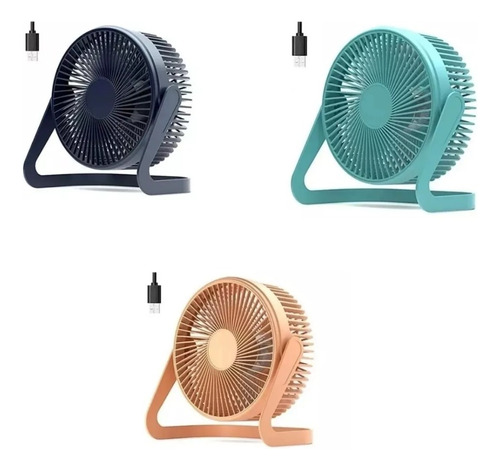 Ventilador Chico De Escritorio Mesa Pack De 2 Con 1 Año Gtia