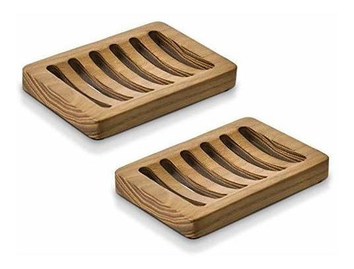 Subekyu Jabonera De Madera De Teca Para Baño En Barra, Sopor